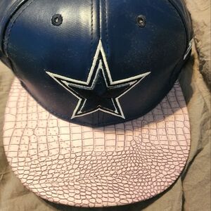 Leather Dallas Cowboys ballcap
